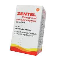 Фото Зентел суспензия 400мг флакон 20мл