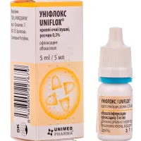 Фото Унифлокс глазные и ушные капли 0.3% фл. 5мл