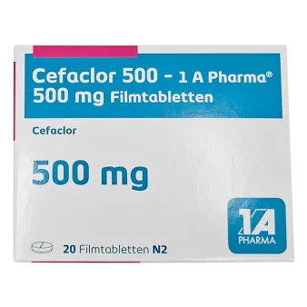 Цефаклор Stada/1A Германия таблетки 500мг №20