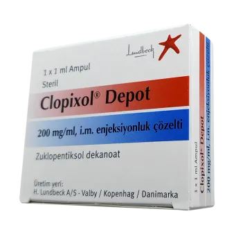 Клопиксол Депо 200 мг/мл р-р для в/м введения (масляный) 1мл №1 (1 амп!!!)