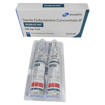 Добутамин Dobustat (dobutamine) р-р д/ин амп 250мг/5мл  №2 (2шт по 5мл)